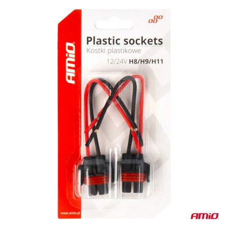 Kostki plastikowe proste H8 H9 H11 AMIO-03182