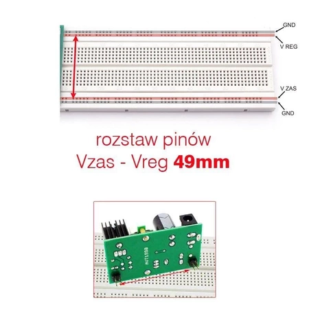 Regulowany zasilacz do płytek stykowych - KIT AVT 1990
