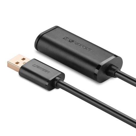 Przedłużacz USB 2.0 aktywny ze wzmacniaczem, wtyk – gniazdo A-A, 5 m, UGREEN US121
