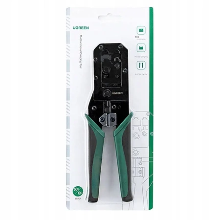 Zaciskarka złączy RJ45 i RJ11, 8P i 6P, 3w1 z obcinakiem i ściągaczem, UGREEN NW136