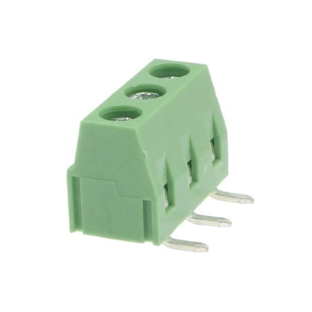 Złącze śrubowe 3 pola, raster 5.08, h=10mm kątowe