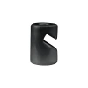 Uchwyt kabla ceramiczny 20×30 mm natynkowy czarny - Ceramic Loft