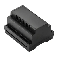 Obudowa modułowa na szynę DIN Z101, 89 × 107 × 65,6 mm, ABS V0, czarna, Kradex