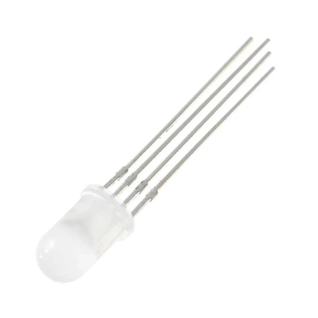Dioda LED RGB 5 mm RGB 80 mcd kąt 80° do sygnalizacji i układów elektronicznych