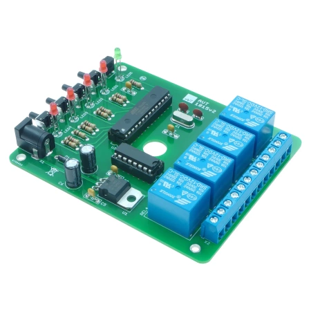 Przełącznik IR 4-kanałowy 10 A / 230 V - zlutowany KIT AVT 1815