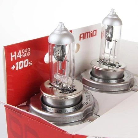 Żarówka samochodowa halogenowa H4 12V 60/55W LumiTec SILVER +100%, 2 szt AMIO-01402