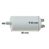 Kondensator rozruchowy do silnika 30uF 450VAC, 4 konektory, 45x90mm