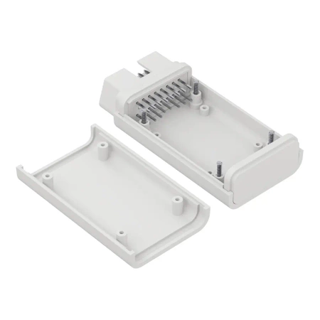 Obudowa OBD + wtyk OBD + zaślepka pełna, ABS, jasnoszary