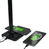 Lampka biurkowa LED z ładowarką indukcyjną DTLL50B DPM, 3,6 W, 142 lm, 6000 K, wyjście USB, czarna