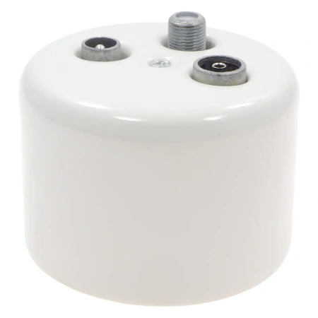 Natynkowe gniazdo TV/SAT ceramiczne białe Ceramic Loft