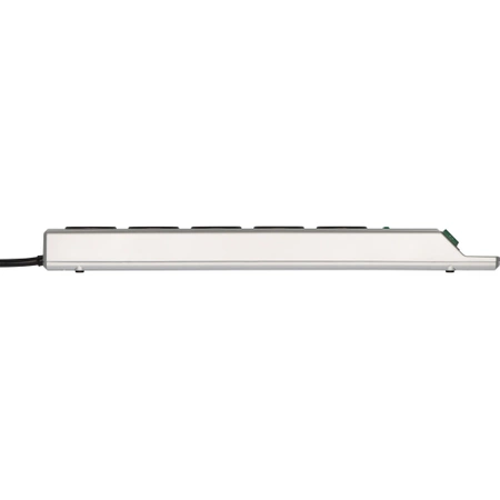 Listwa zasilająca, przeciwprzepięciowa 13500A, Brennenstuhl Super-Solid, 5 gniazd, 2.5m, 16A, 3G1.5, włącznik, srebrny, automatyczny bezpiecznik