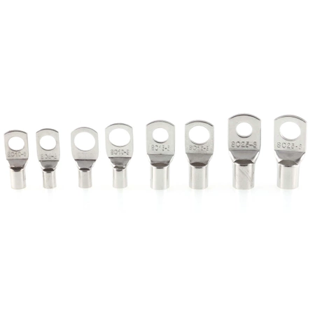 Zakończenia kablowe oczkowe, zestaw 60 sztuk, E6215