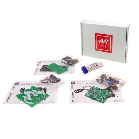 Zestaw 3 kitów DIY do nauki lutowania, AVT EDUBOX3