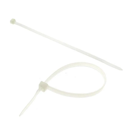 Opaski zaciskowe 55cm x 7.6mm, 100szt, białe