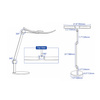 Lampa biurkowa LED - profesjonalna z regulacją barwy i jasności - 42cm - regulacja barwy i jasności - 719lm - czarna - FDDL06