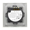 Włącznik podwójny 700W - dotykowy szklany panel biały - podtynkowy - TAWOIA Glass