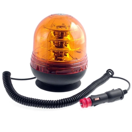 Lampa błyskowa LED pomarańczowa R65 R10 magnes LW0028-ALR-2