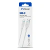 Kabel USB-A - USB-C, 2,4 A, 1 m, biały, Miccell, MIC-004034