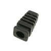 Przepust kablowy z odgiętką, otwór 7 mm, czoło 12 x 11 mm, czarny, Maszczyk
