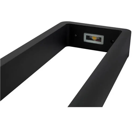 Słupek ogrodowy LED RIO, lampa 50cm, IP54, kolor RAL9005 czarny mat