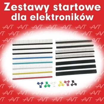 Elementy stykowe - listwy goldpin raster 2.54mm, AVT706/GOLDPIN