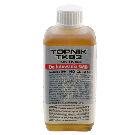 Topnik do lutowania FLUX TK83 - butelka z pędzelkiem 100ml - AGTermoPasty AGT-045