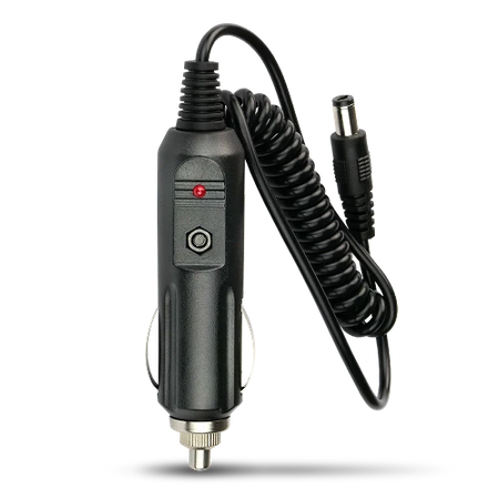 Adapter samochodowy, wtyk zapalniczki 12V ze złączem 5.5/2.1 DC na przewodzie 1.2m