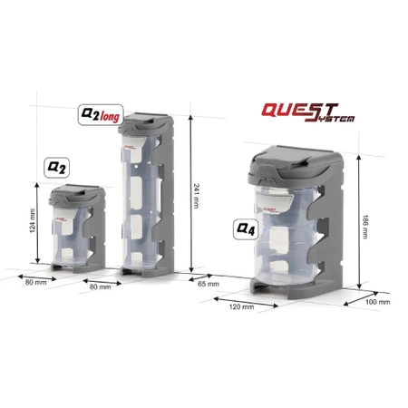 Pojemnik Q2 Long QuestSystem, pomarańczowy