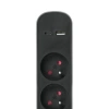 Listwa zasilająca 5 gniazd z USB-A i USB-C FMP5215G DPM, z wyłącznikiem, przewód 1,5 m, czarno-szara