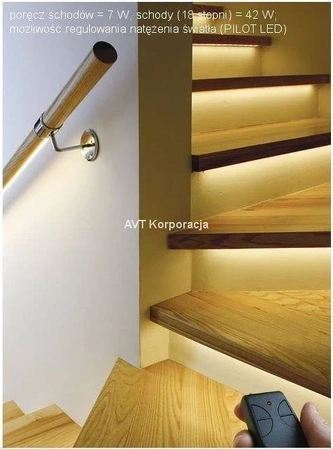 Profil MICRO-ALU, aluminium, osłonka przezroczysta, 1m