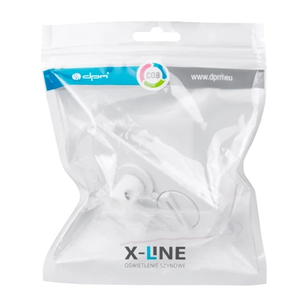 Złączka lampowa do podłączenia dowolnej lampy do szyn 1-fazowych biała