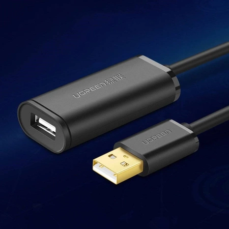 Przedłużacz USB 2.0 aktywny ze wzmacniaczem, wtyk – gniazdo A-A, 5 m, UGREEN US121