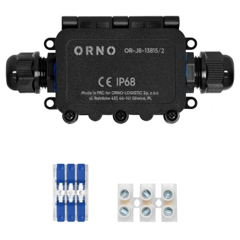 Puszka natynkowa IP68 Heavy-Duty z 2 dławnicami M20, OR-JB-13815/2 ORNO