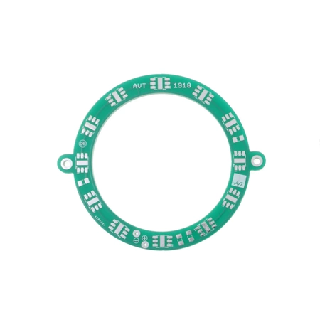 Oświetlacz pierścieniowy LED 12 V 12×5050 - PCB do projektu AVT 1918