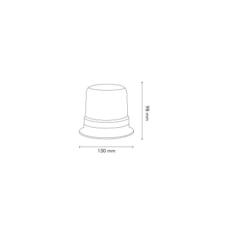 Lampa ostrzegawcza LED do pojazdu, 40 LED, światło pomarańczowe, magnes, R65 R10, 12V/24V, L0009-ALR
