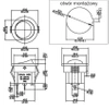 Włącznik ON-OFF klawiszowy okrągły, SPST 2P Canal