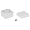 Obudowa uniwersalna Z116J, 48,9 × 51 × 36,2 mm, PS, jasnoszara, z panelami bocznymi, Kradex