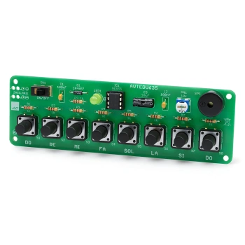 Pianino w wersji mini. Zestaw DIY do nauki lutowania AVT EDU635