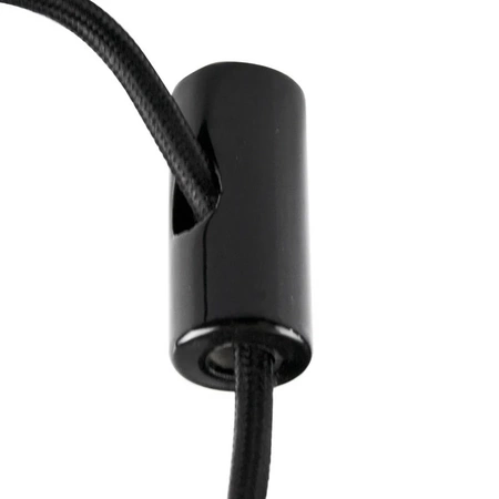 Uchwyt kabla ceramiczny 20x45mm, natynkowy czarny Ceramic Loft