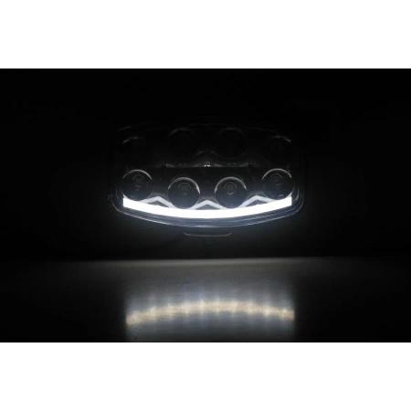 Reflektor drogowy LED samochodowy, 2 funkcje: pozycyjne, drogowe, 4925 lm, 55W, 18 LED, 12V/24V, L3413
