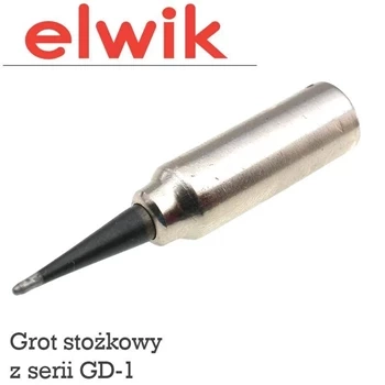 Grot GD-1 048 długi stożek 0.8mm Elwik