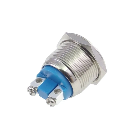 Przycisk wandaloodporny 19mm płaski chromowany