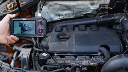 Przemysłowy endoskop inspekcyjny do diagnostyki nieniszczącej z ekranem 4.3″ i sondą IP67, Kamera inspekcyjna Uni-T UT667