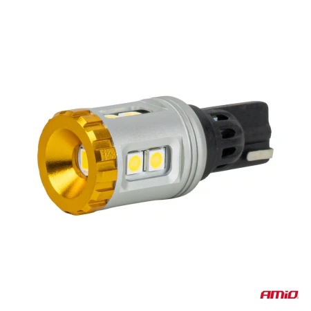 Żarówki LED W16W T15 bez CANBUS 12/24 V, 9 diod SMD, światło białe, 2 szt. - AMiO 04991