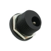 Gniazdo zasilania DC 2,1/5,5 mm, do lutowania przewodów, nakrętka mocująca w komplecie, PR1-A