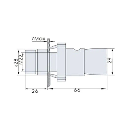 Przełącznik tablicowy XB2 BW3361 monostabilny 3A 240V zielony