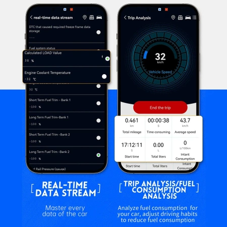 Tester OBD II z Bluetooth 5.1 FNIRSI FD10