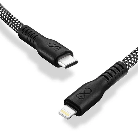 Kabel Lightning - USB-C 2m, szybkie ładowanie 30W, czarny, eXc IMMORTAL