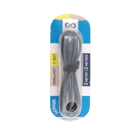 Kabel Lightning - USB-C 2m, 3A, eXc WHIPPY