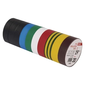 Taśma izolacyjna, 19 mm, 20 m, 10 rolek, PVC, EMOS F61999